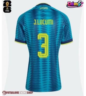 Kolumbie Jhon Lucumi #3 Venkovní Dres pro Dámy MS 2026 Krátkým Rukávem